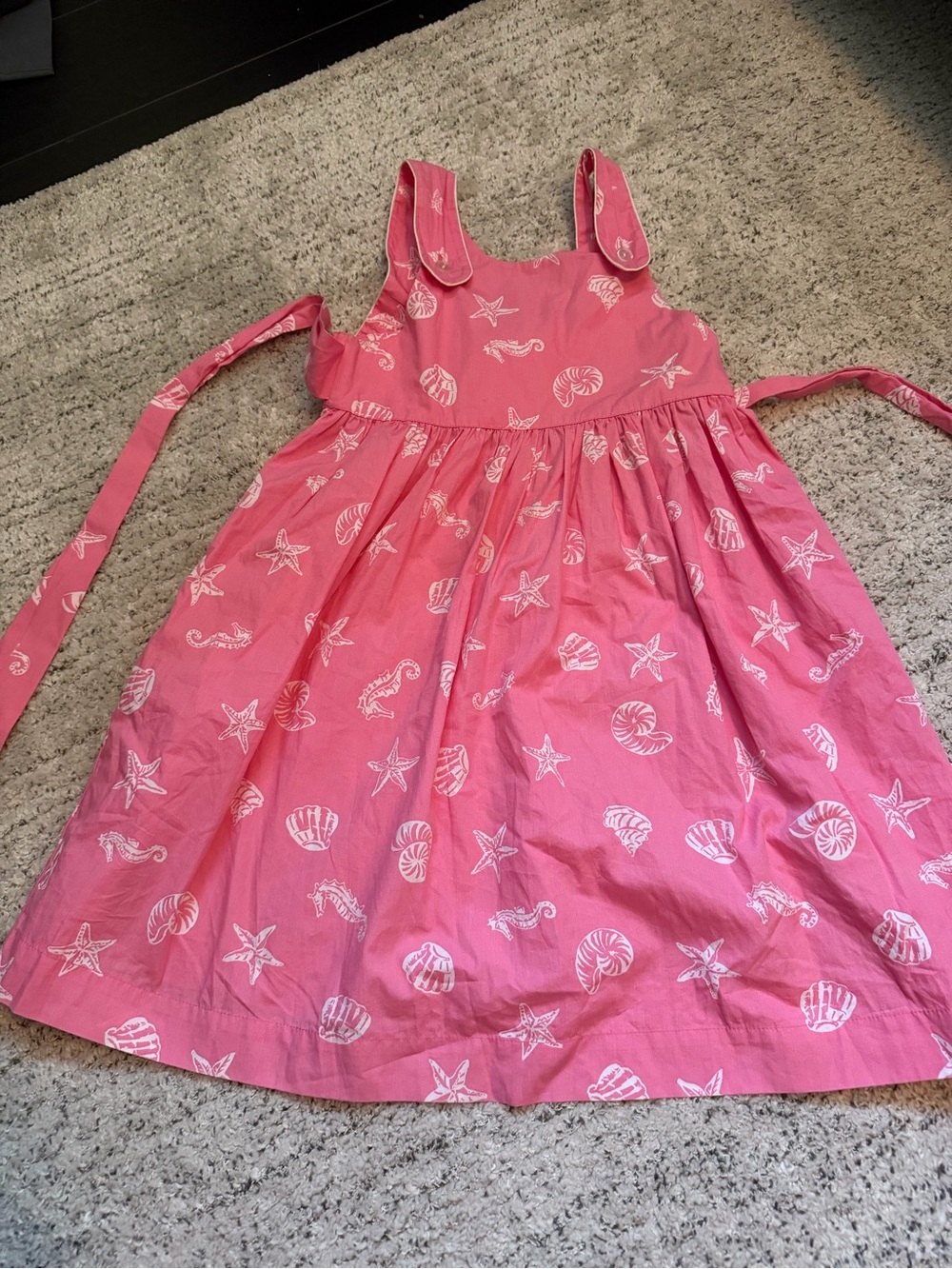Best & co Pink Seashell Print Sundress NWT size 6 girls